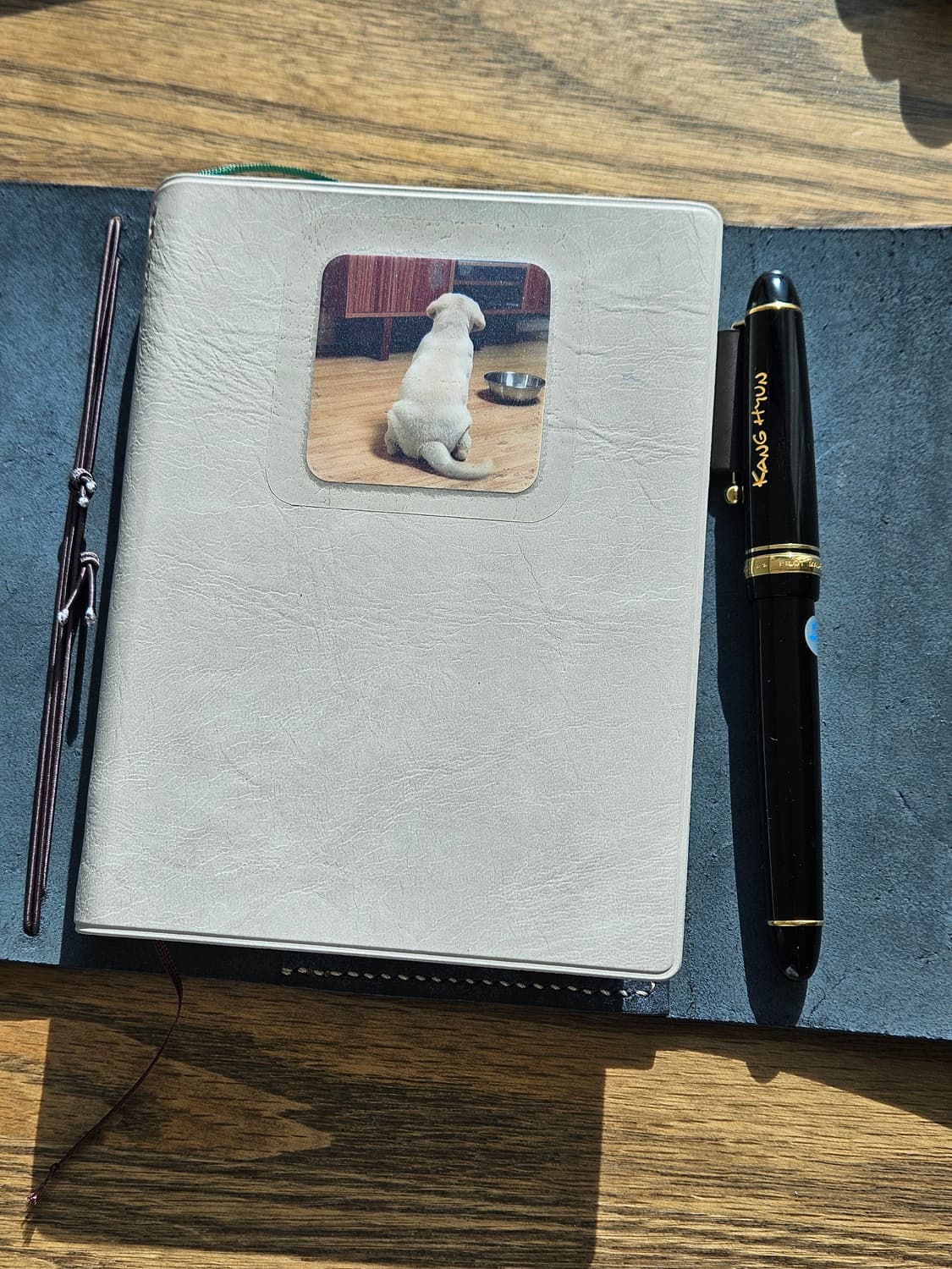 A6 다이어리 가죽 커버 /트라이폴드 / #히비노 #미도리 #호보니치 상품이미지5