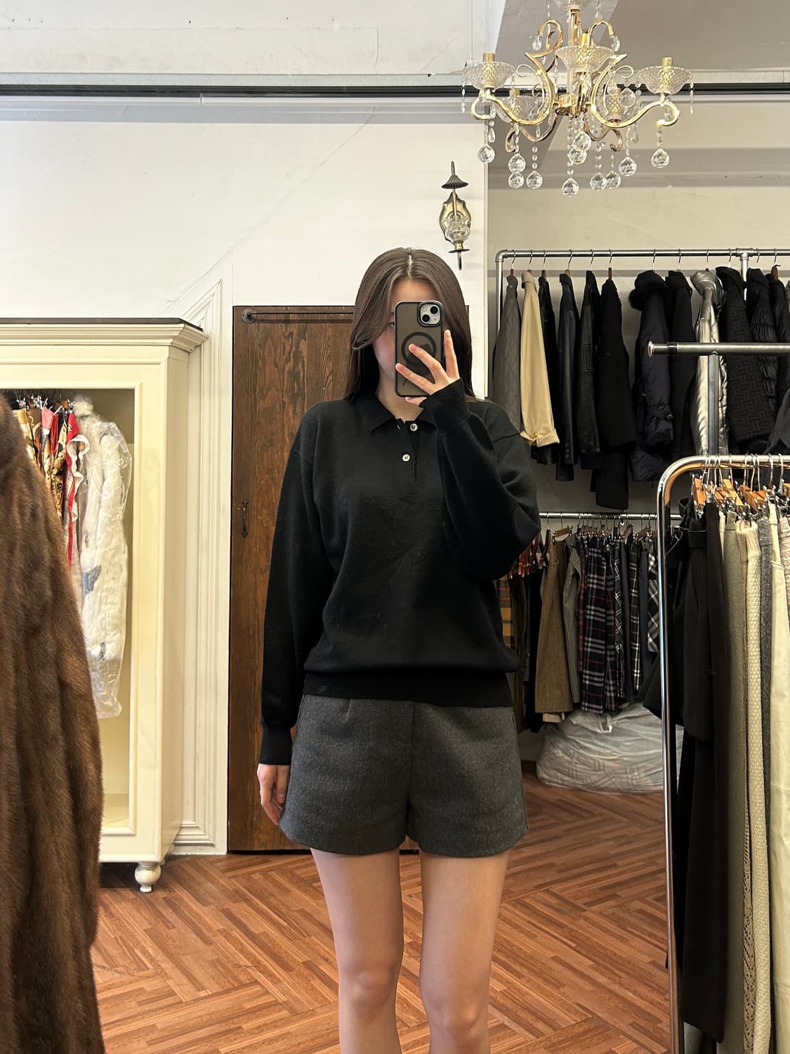 크리스찬디올 정품 블랙 카라니트 상품이미지6