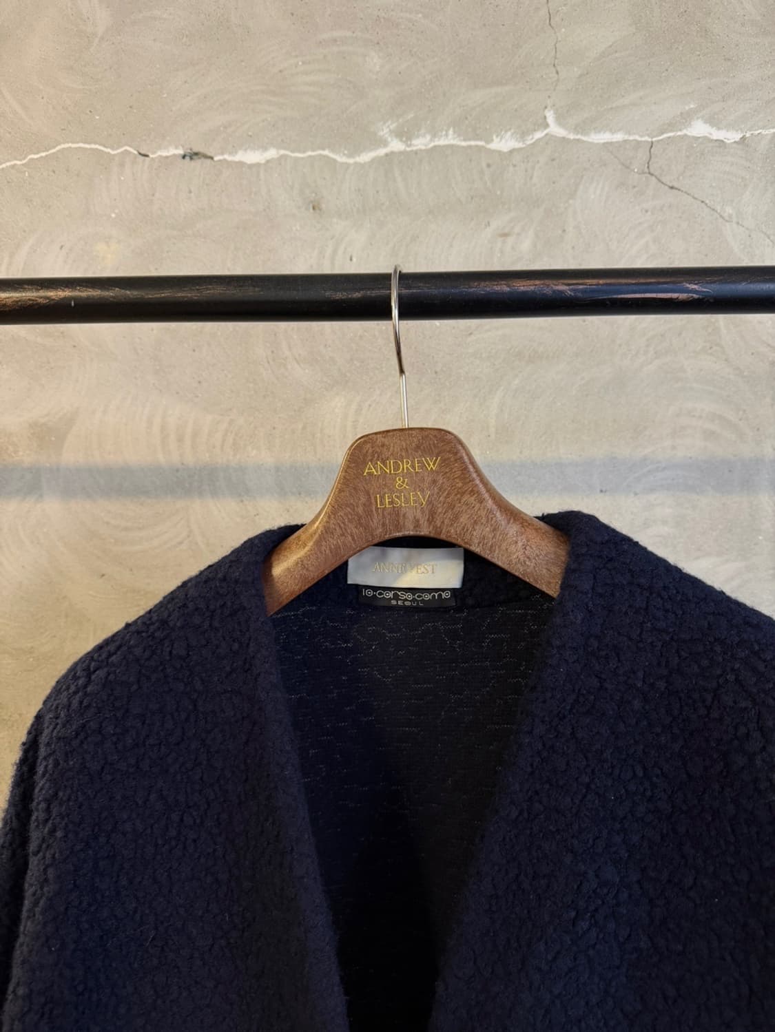 ANNE VEST 시어링 가디건 55~66 상품이미지3