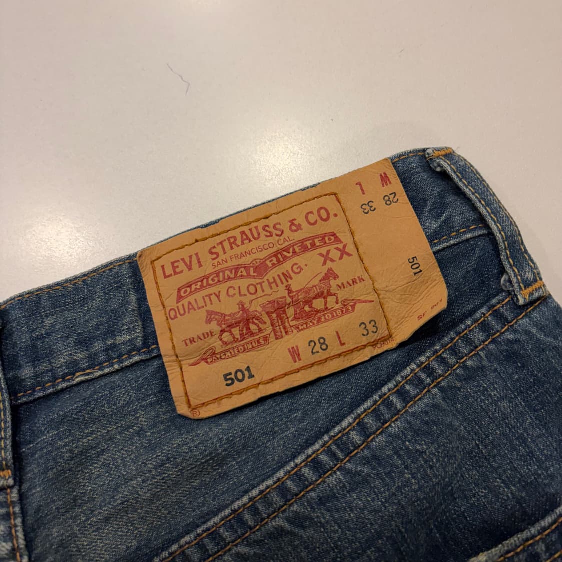 [28x33] 리바이스 501 데님 팬츠 청바지 D201 상품이미지4