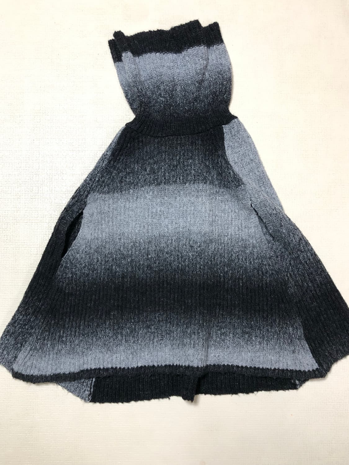 빈티지 블랙 그레이 그라데이션 니트 상품이미지7