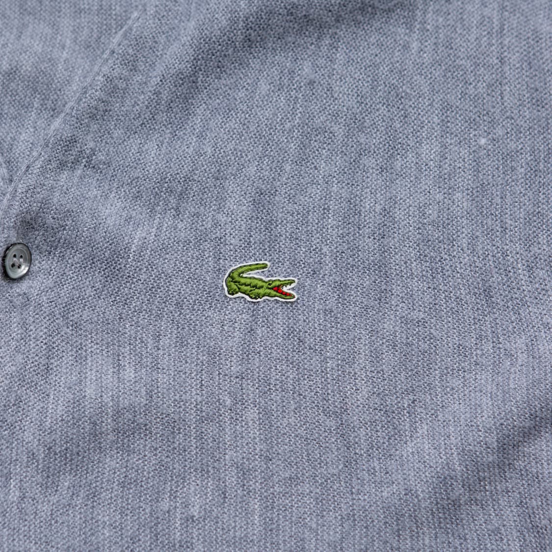 80s IZOD 라코스테 아크릴 가디건 그레이 상품이미지2