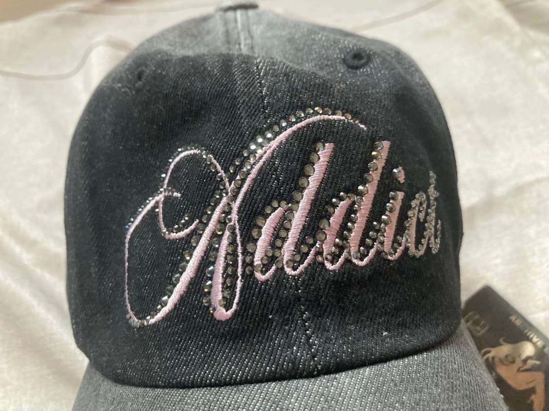 2000아카이브스 SPIKE ADDICT CAP (BLACK DENIM) 상품이미지5