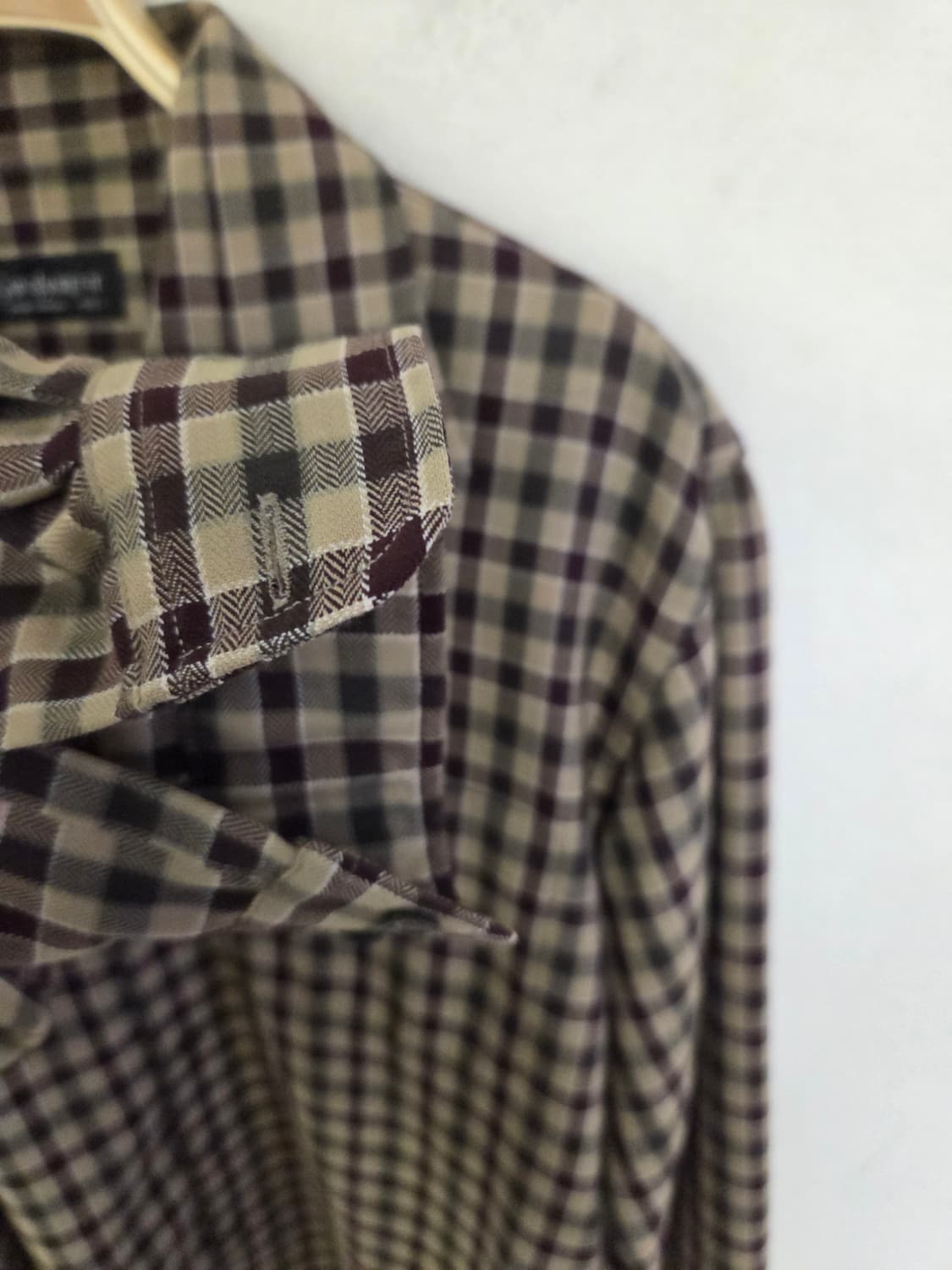 입생로랑 체크 셔츠 상품이미지4