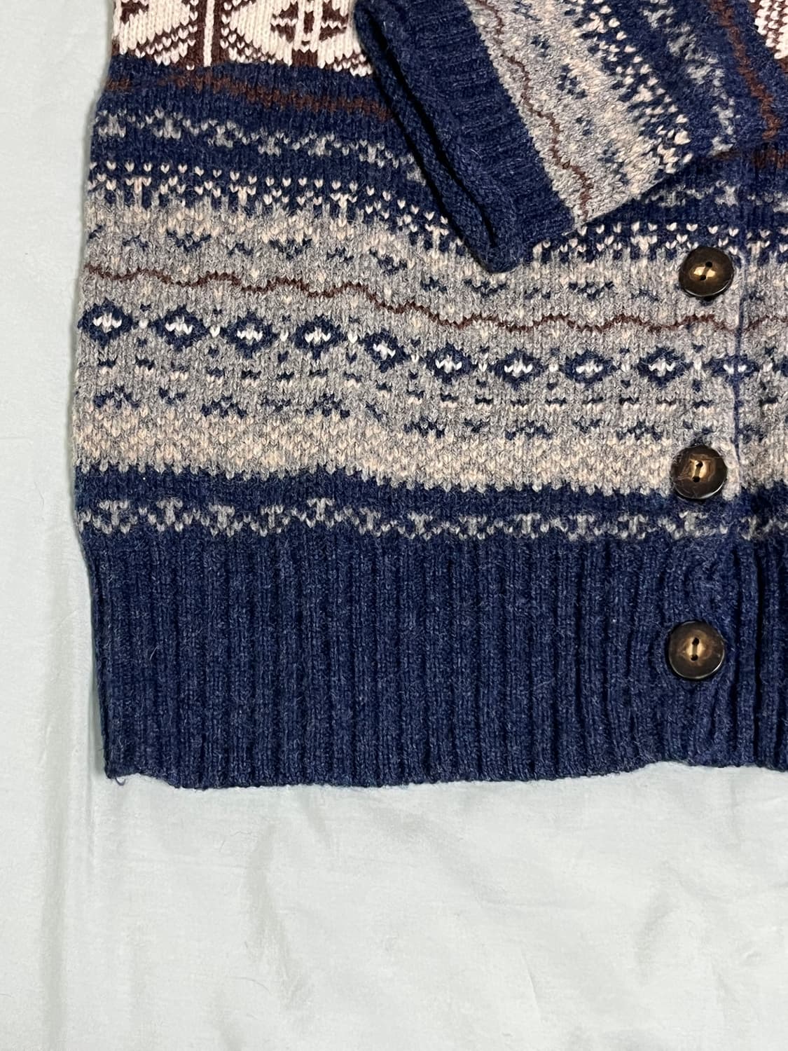 빈티지 노르딕 패턴 니트 가디건 상품이미지4