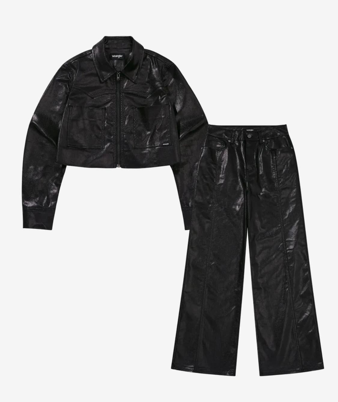 Wrangler 랭글러 레더 재킷 우먼즈 코팅 셋업 상품이미지1