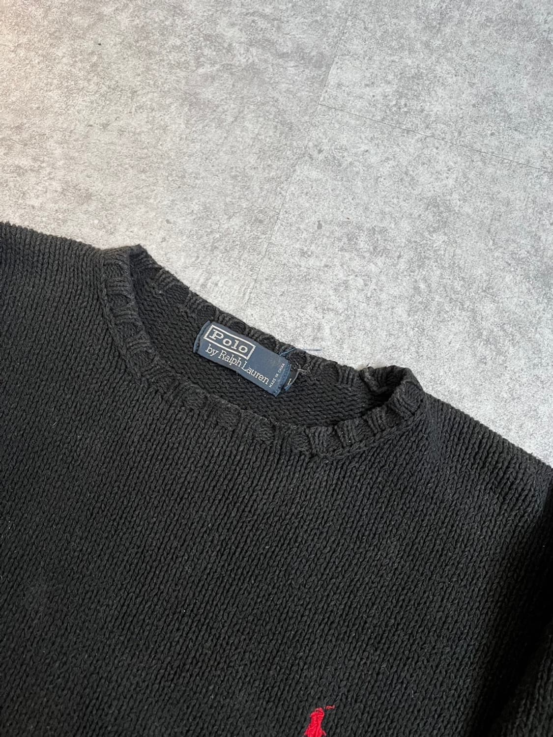 XL) 폴로 코튼 니트 상품이미지4