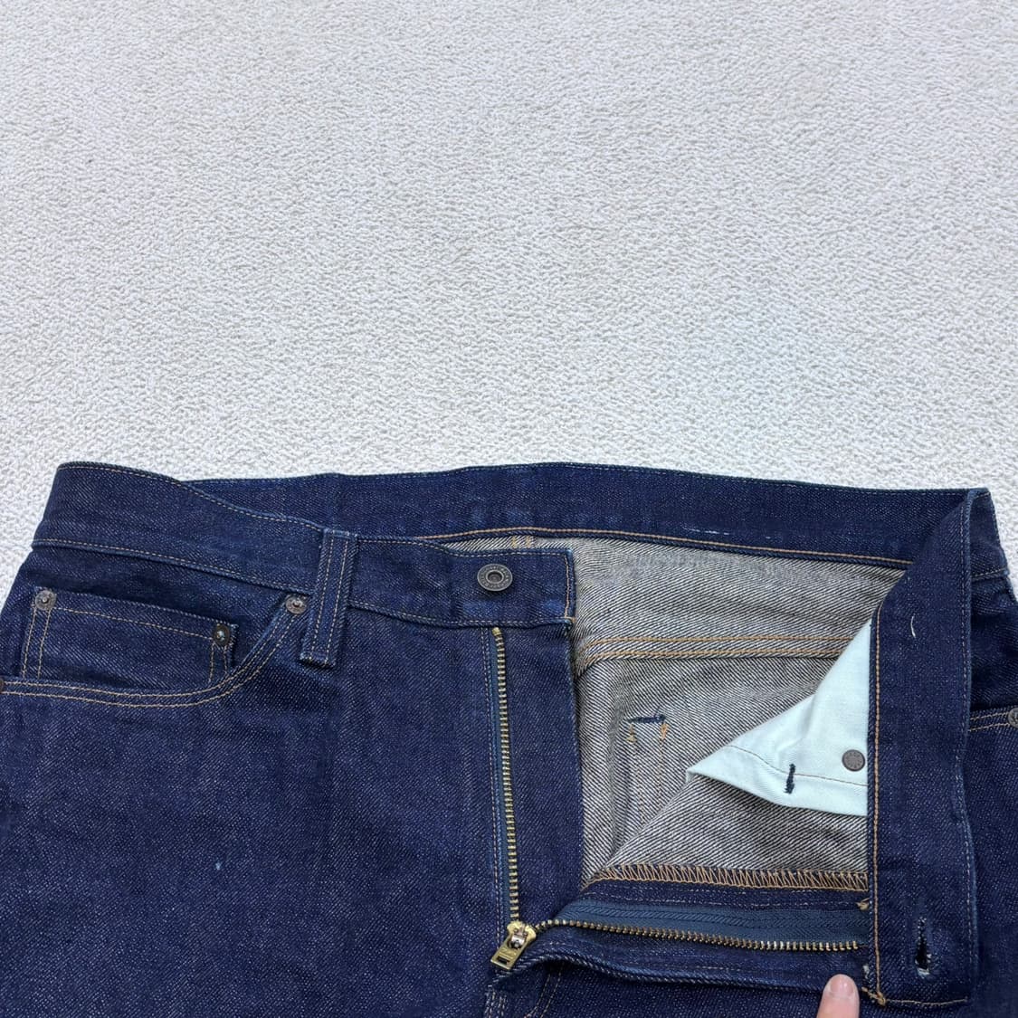 34 빈티지 진청 스트레이트 데님 팬츠 0415E 상품이미지5