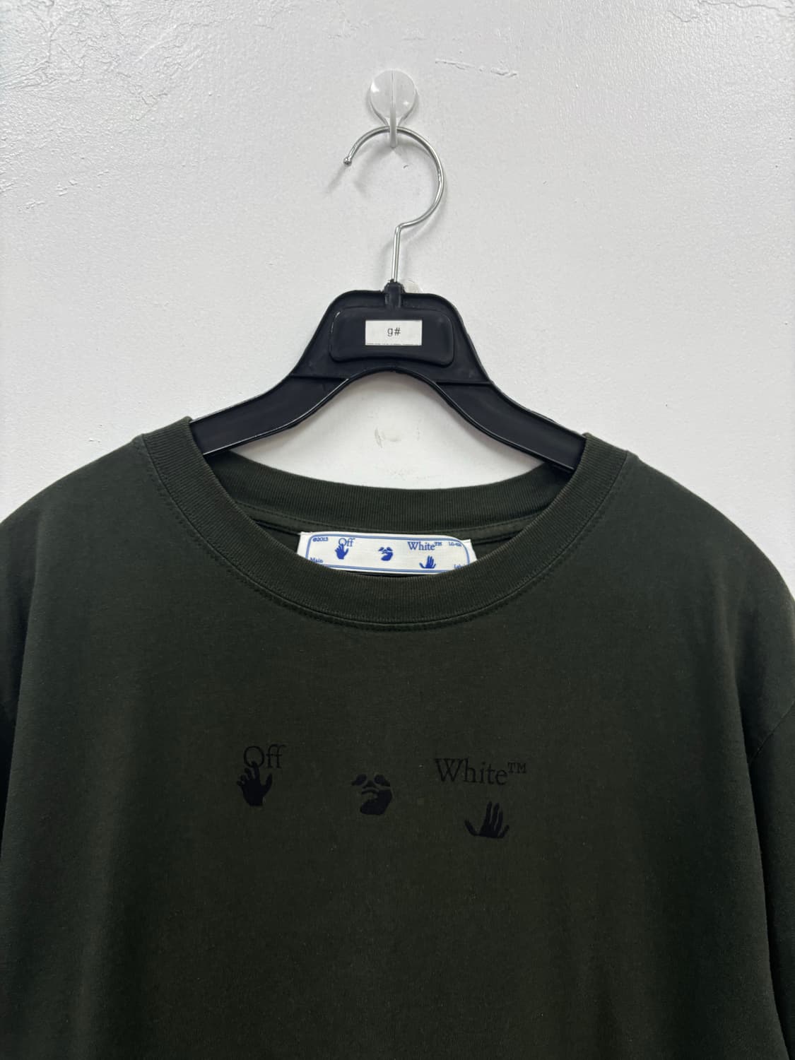 오프화이트 볼트 애로우 티셔츠 큐알정품 상품이미지4