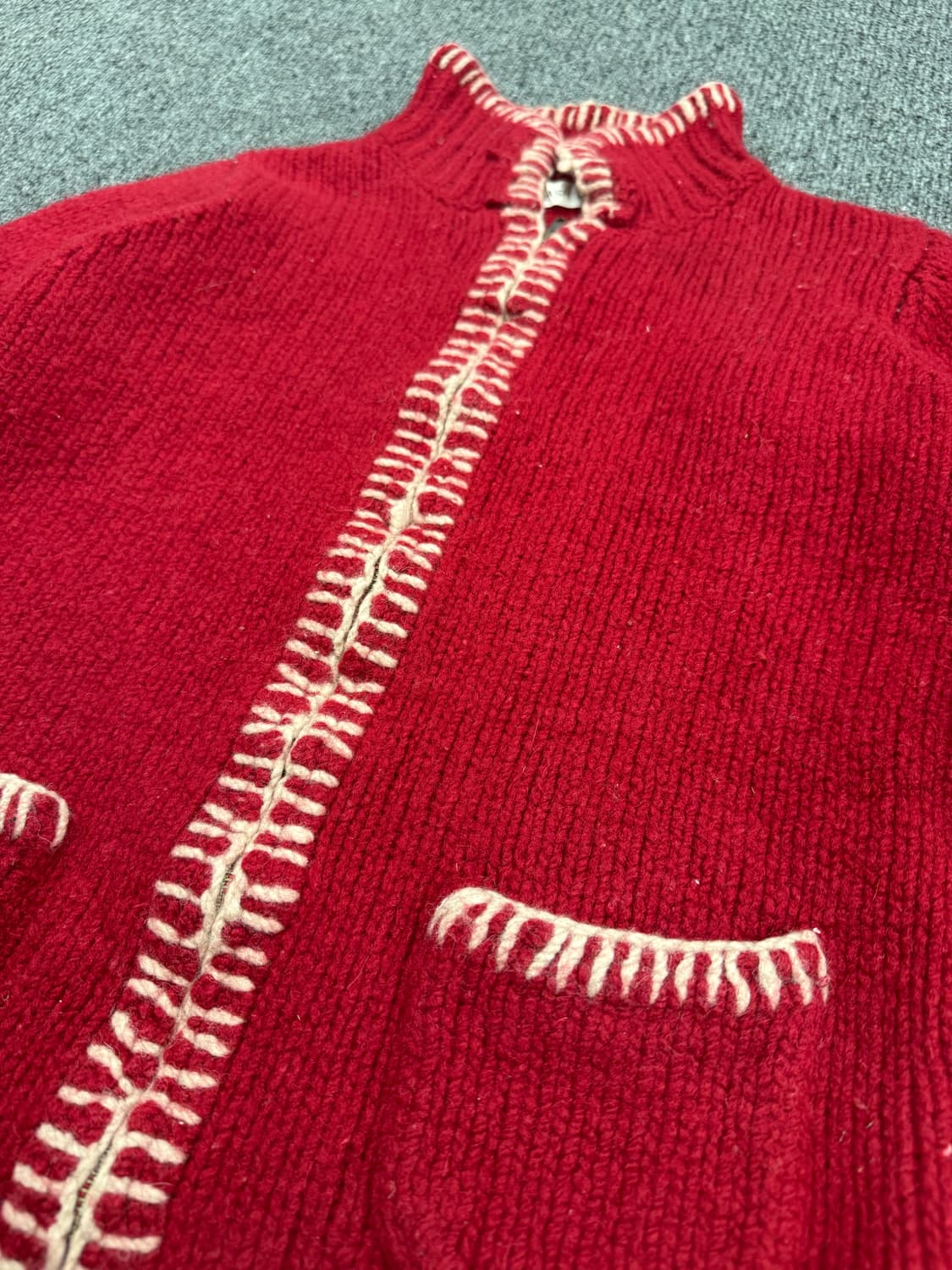 Japanese vintage 여성 니트집업 자켓 상품이미지2