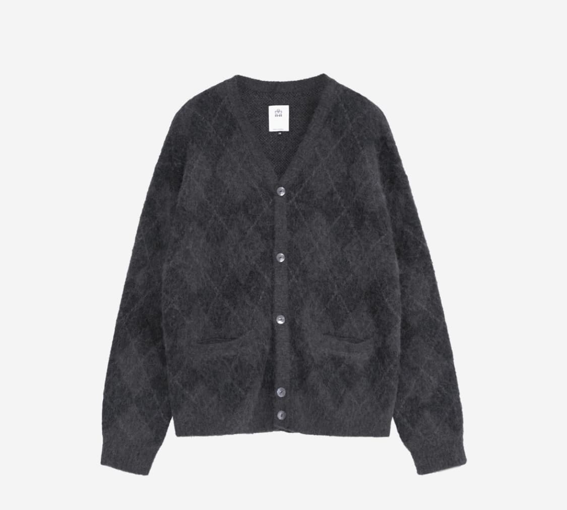 폴리테루 모헤어가디건 차콜 4사이즈 상품이미지1
