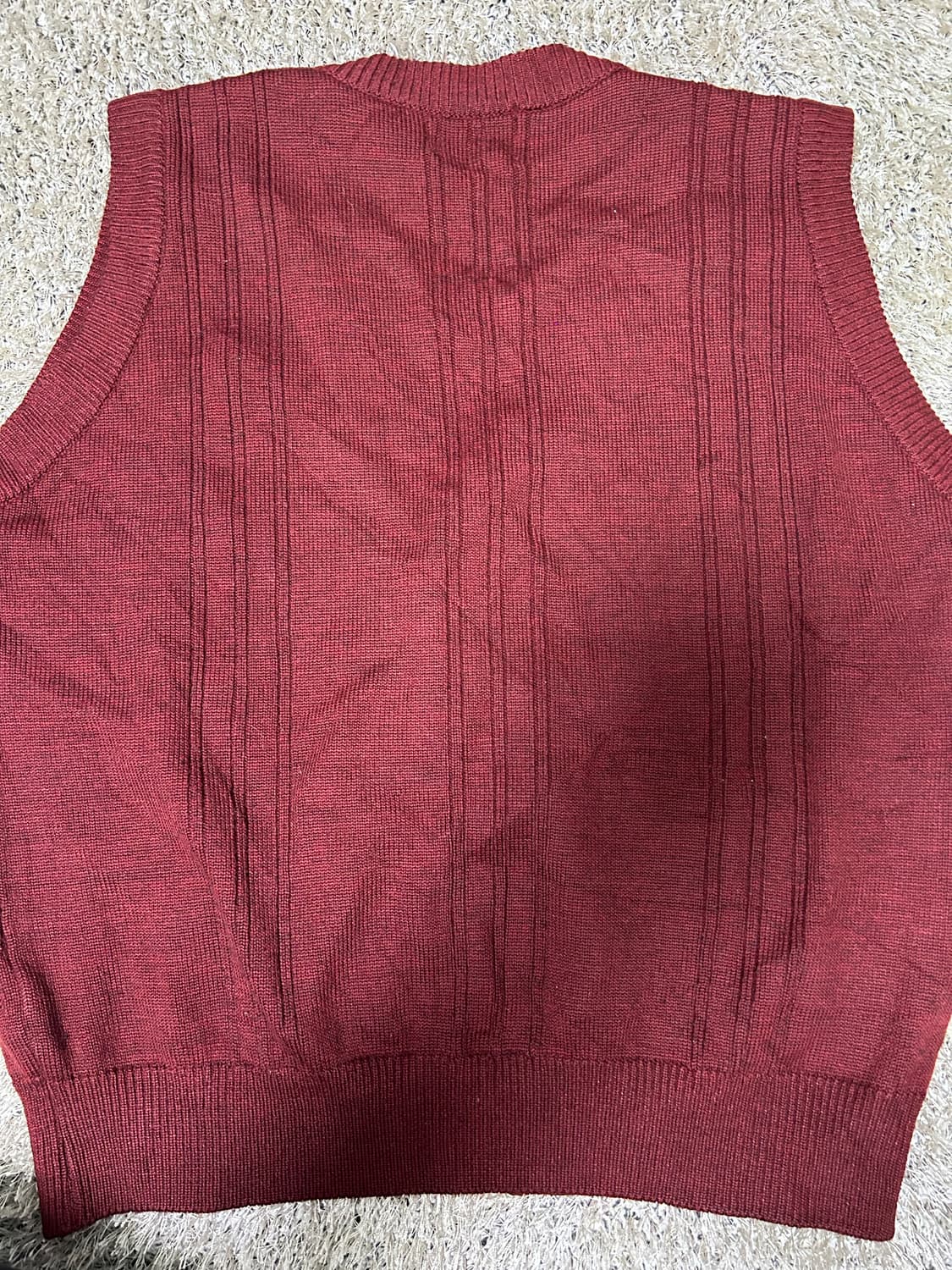 이태리제 마스터즈 울 니트베스트 사이즈 105 상품이미지6