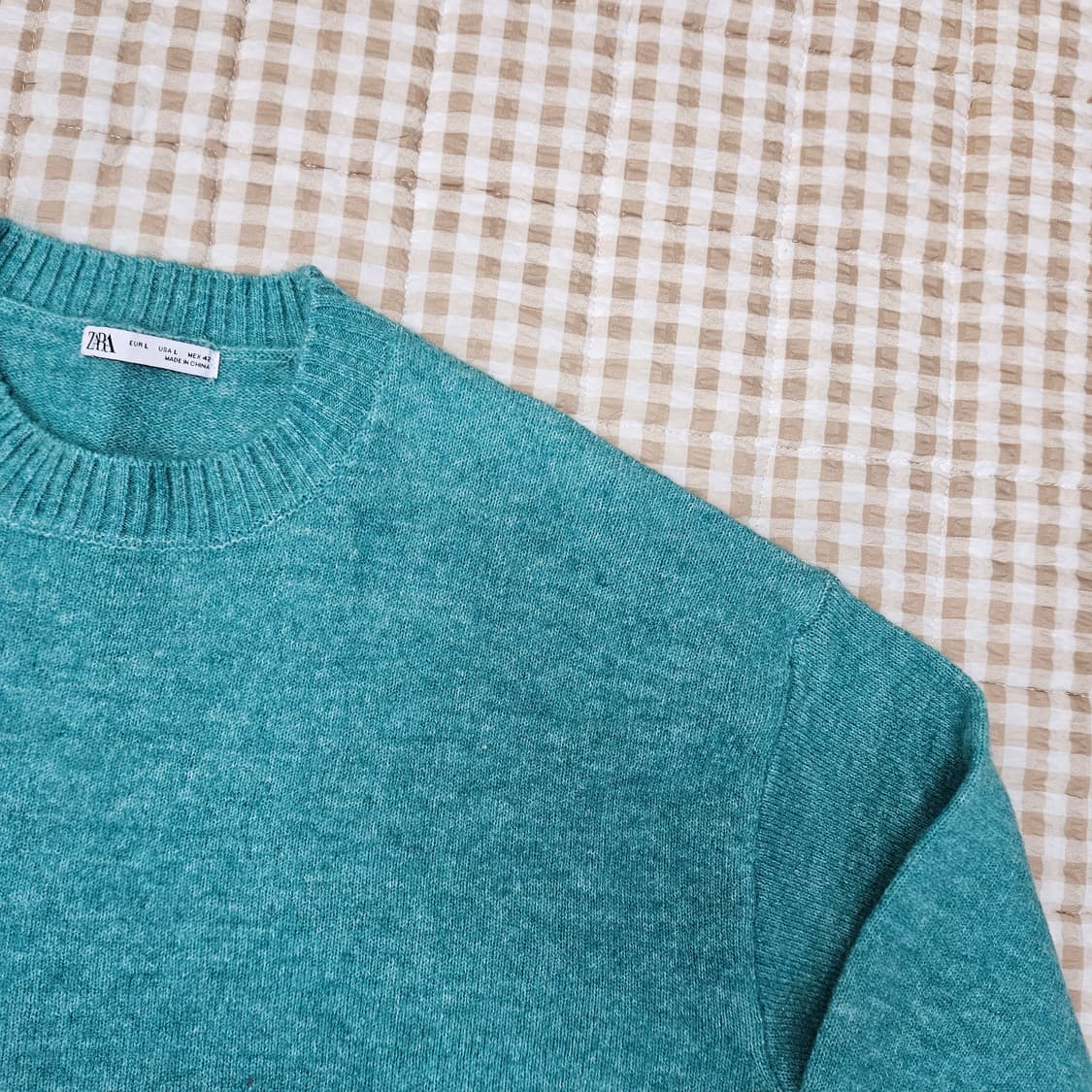 자라 오버핏 니트 스웨터 남자100~105 상품이미지3