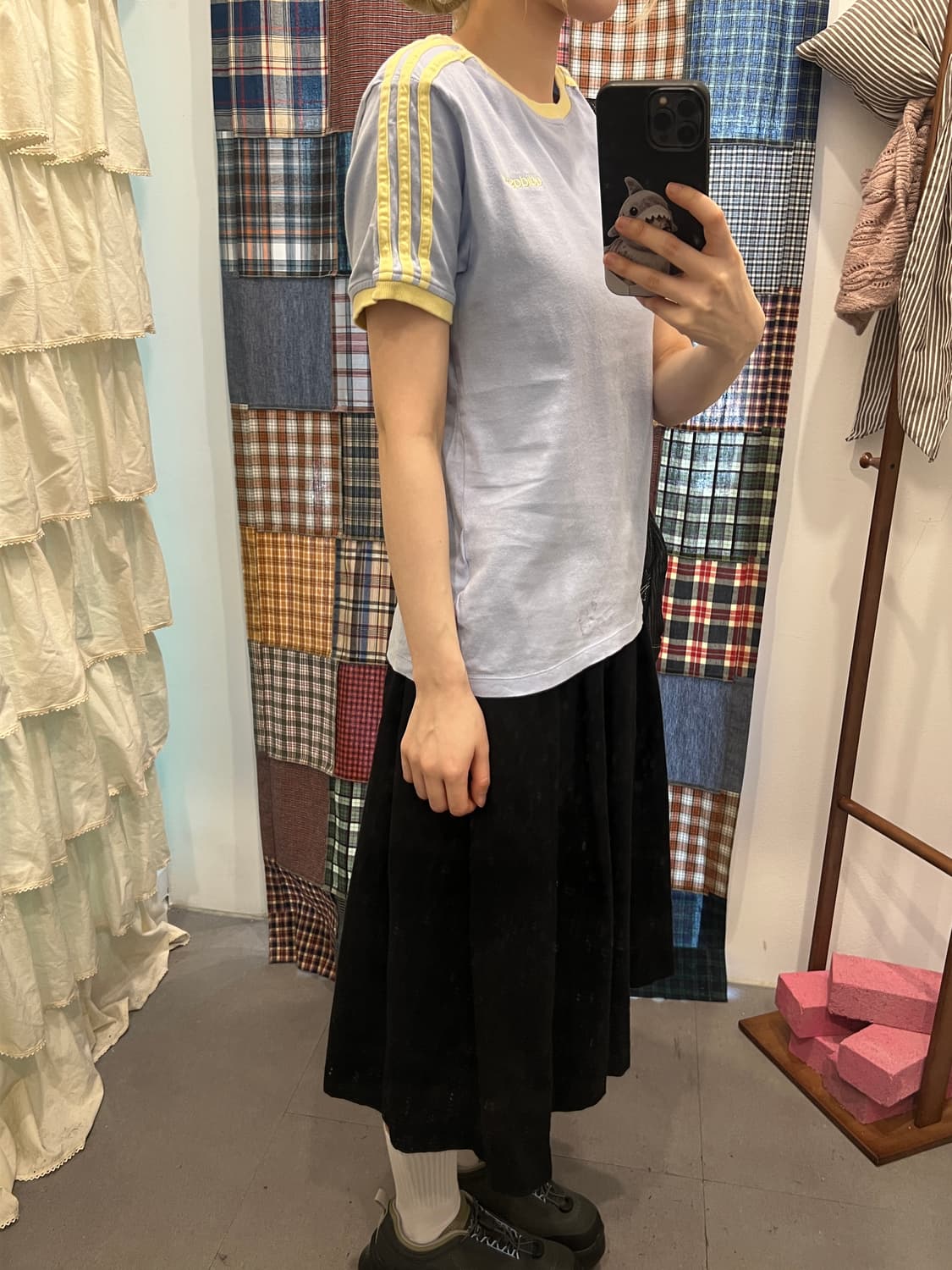 아디다스 스카이블루 옐로우 반팔 상품이미지3