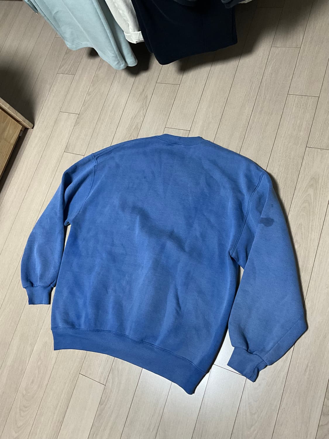 90s 러셀 BLI 빈티지 맨투맨 (페이딩 블루) [XL] 상품이미지5