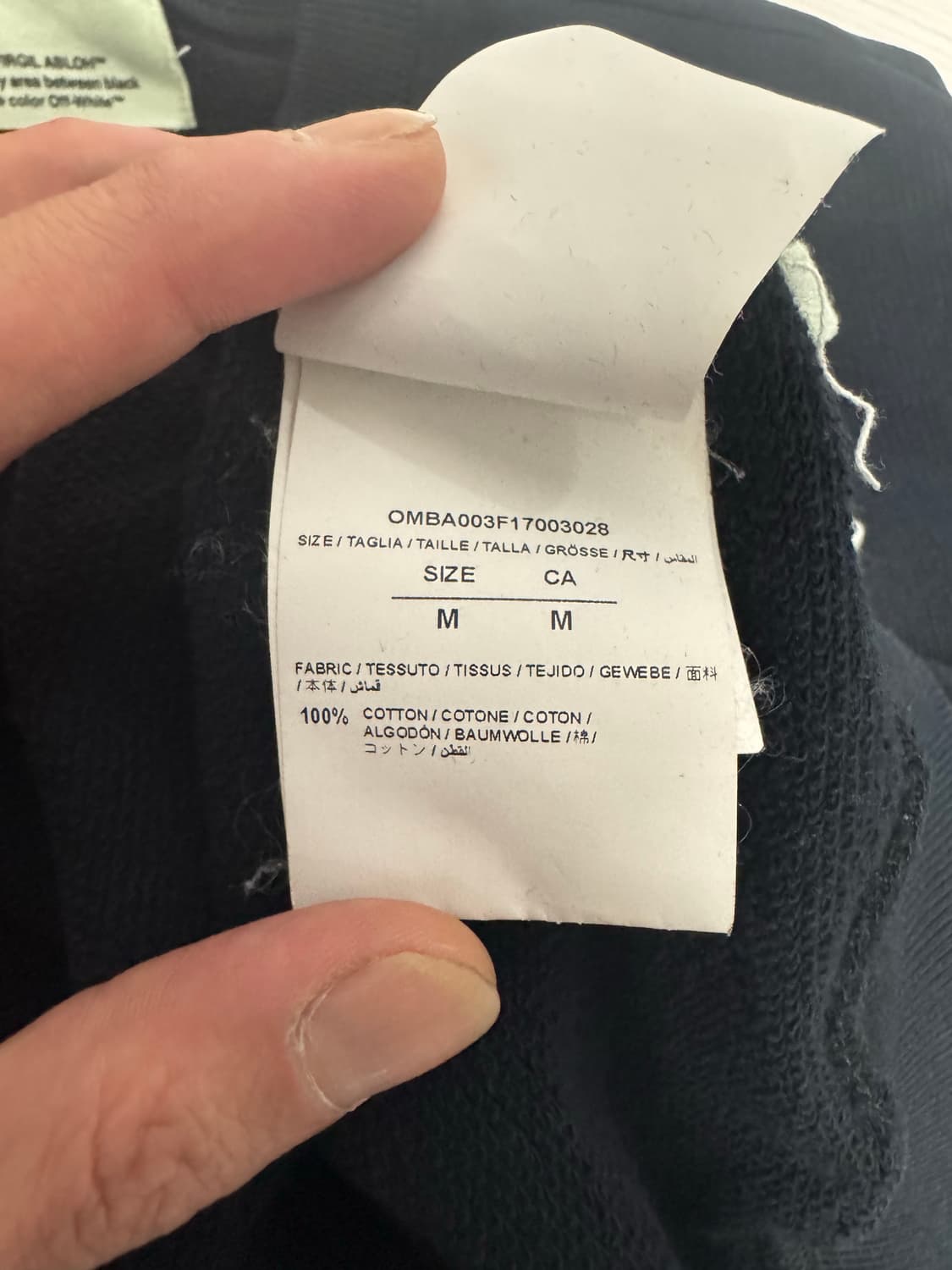 오프화이트 맨투맨 M사이즈 상품이미지6