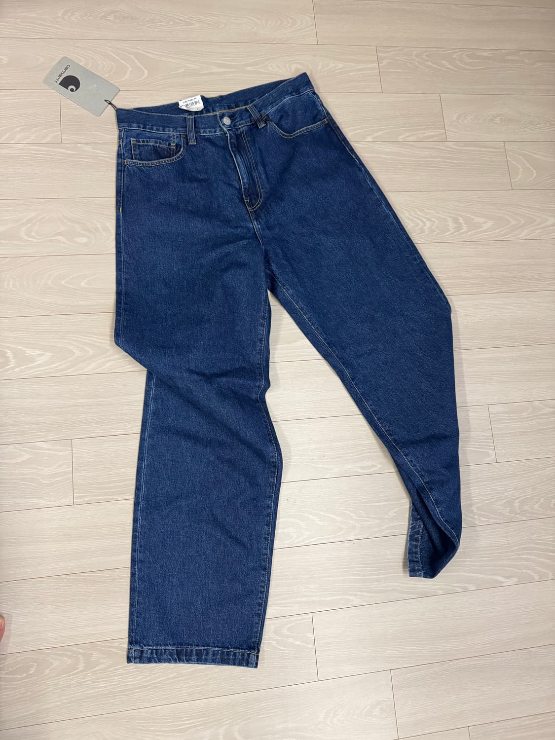 칼하트 랭던 팬츠 블루 스톤 워시 상품이미지2