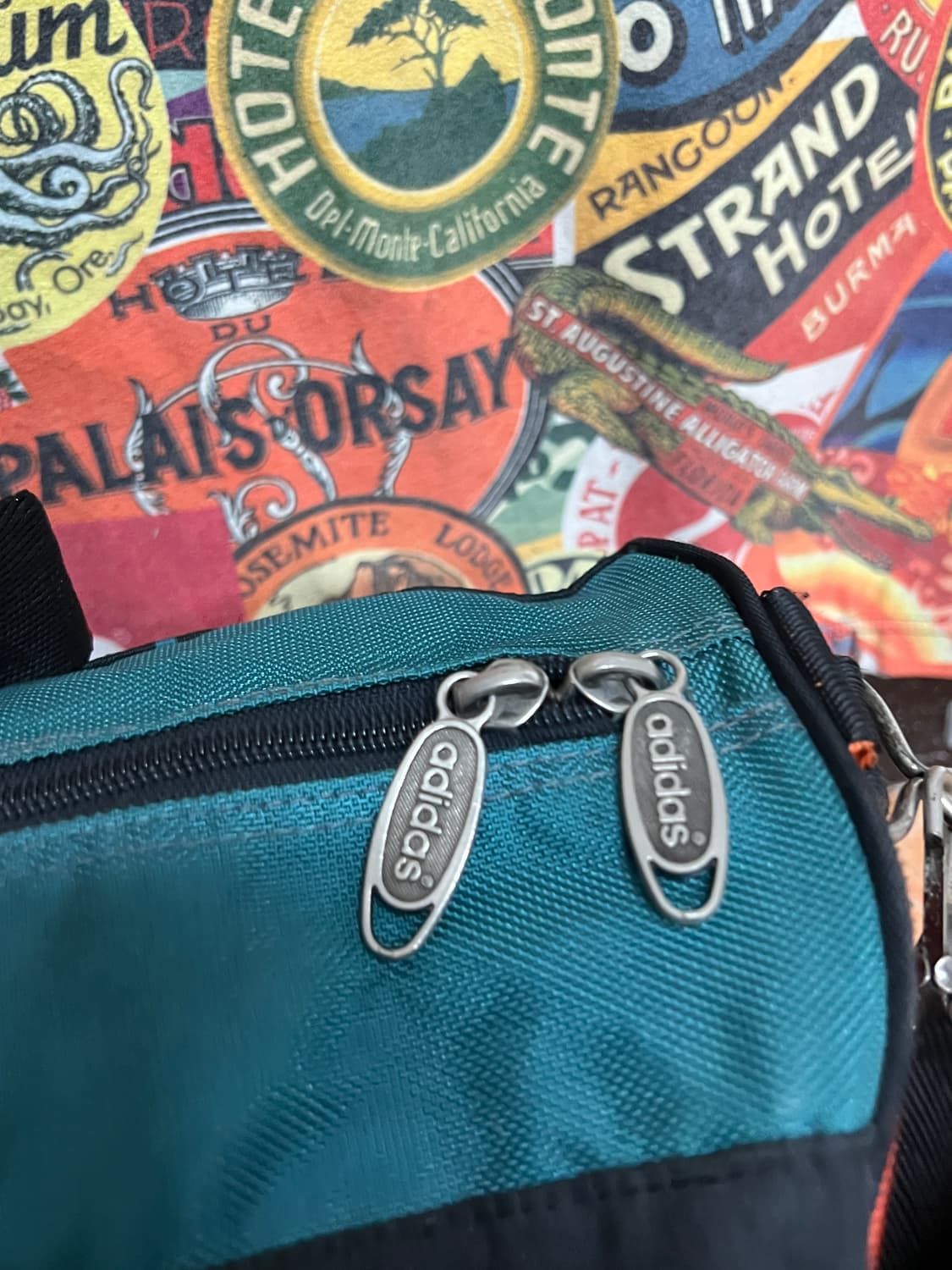 90s 아디다스 올드스쿨 빅로고 프린팅 보스턴백 망치백 토트백 가방 상품이미지9