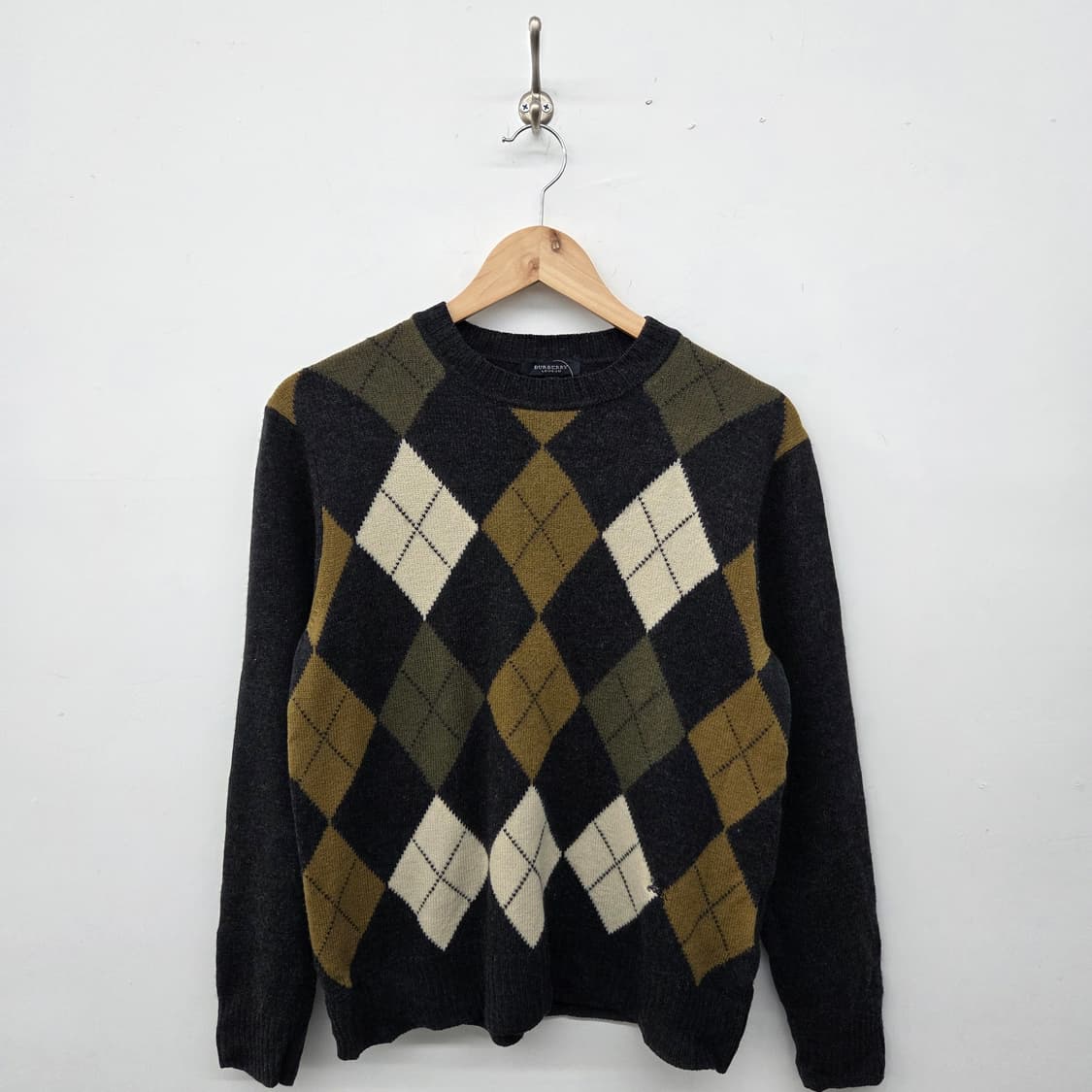 버버리 아가일 패턴 니트 스웨터 L 상품이미지1
