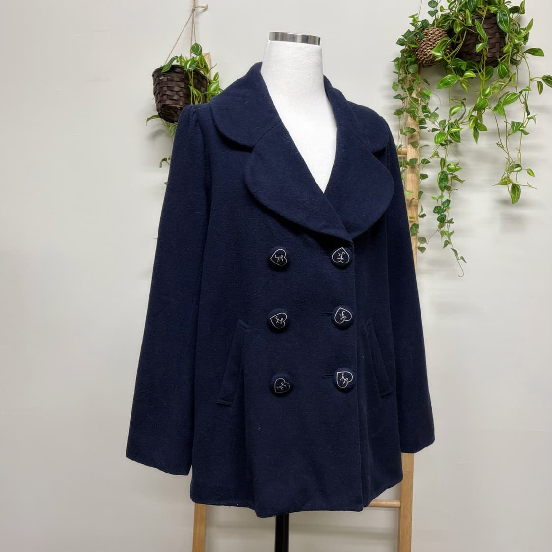 JPN/ 더블코트 모리걸더블코트 러블리코트 모리걸코트 숏코트 모리룩반코트 상품이미지1