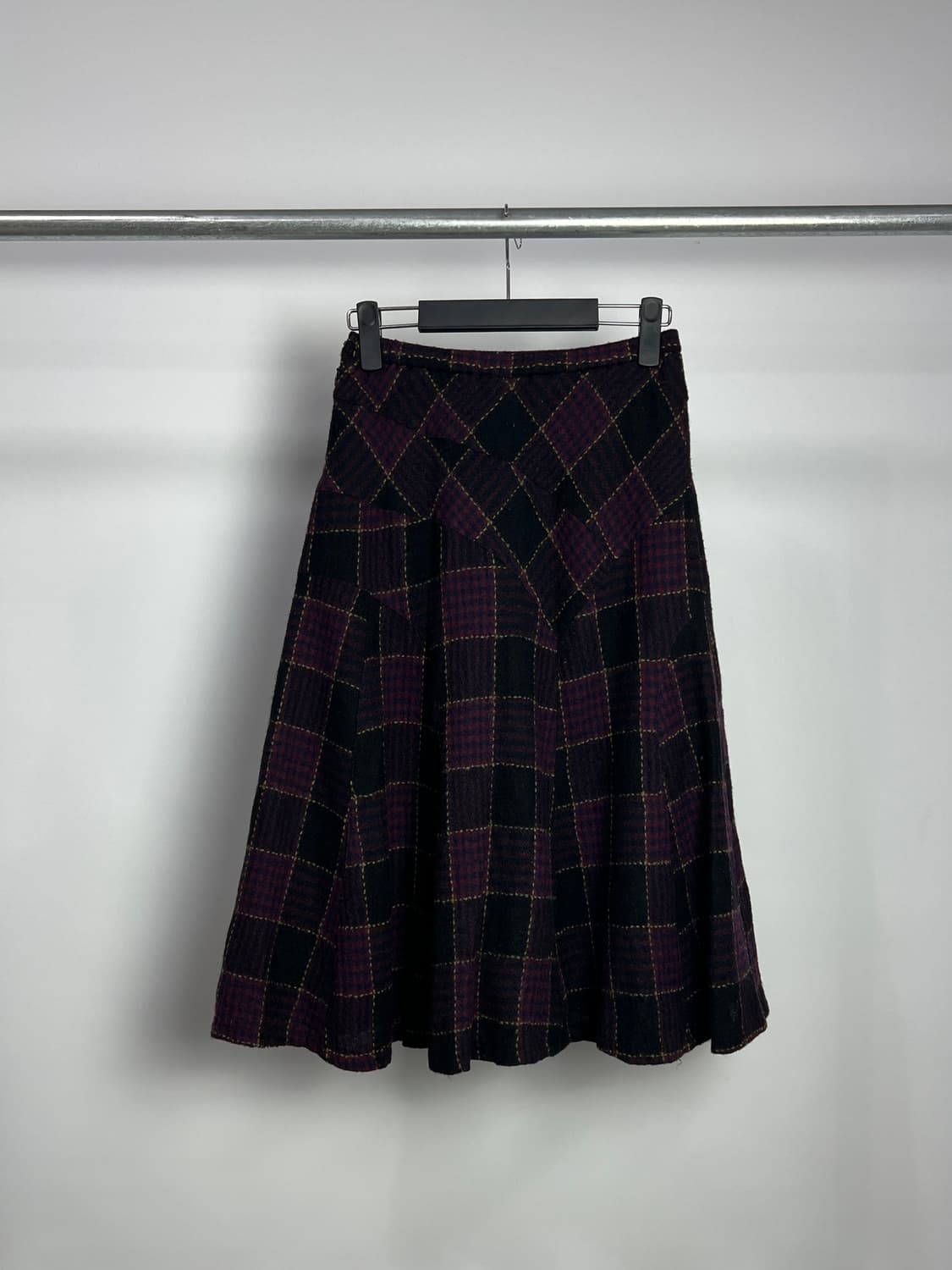 LA MURE 체크 울 스커트 상품이미지7