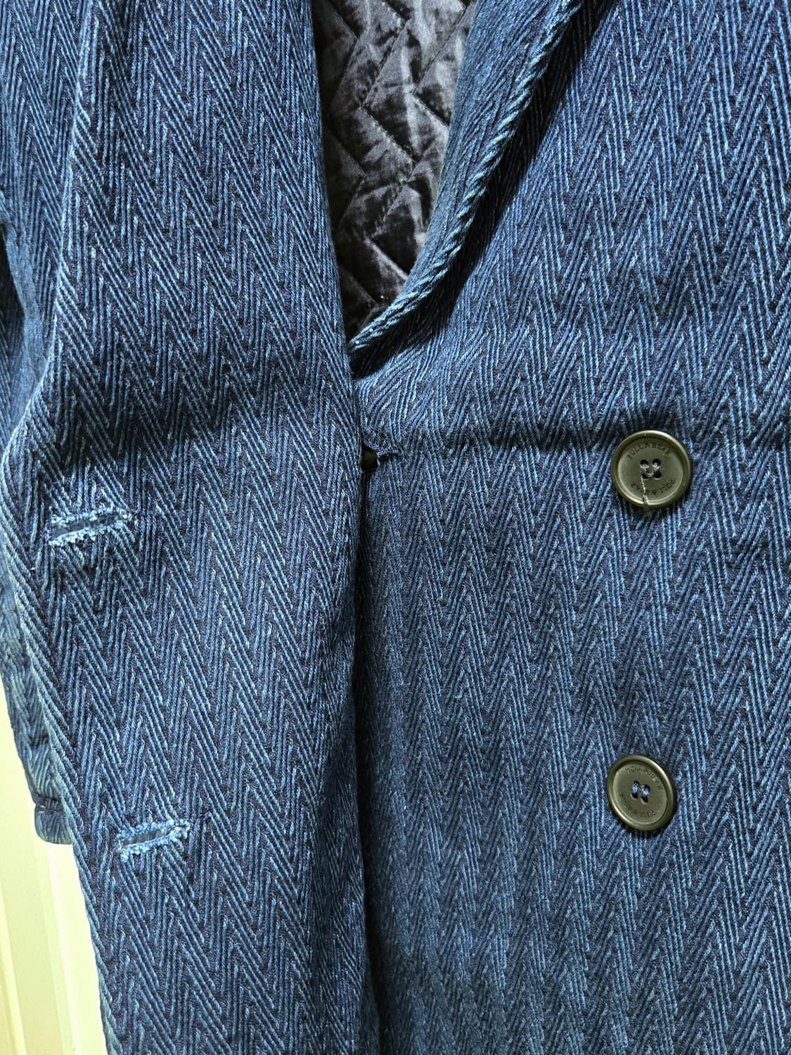 풀앤베어 데님 헤링본 헤비코트 S사이즈 상품이미지4