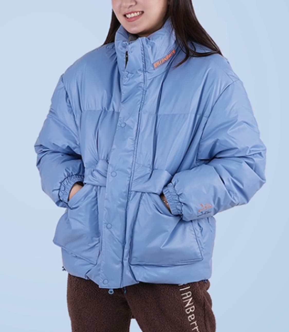 (새상품) 브라이언 베리 다운 패딩 자켓 블루 S 상품이미지5