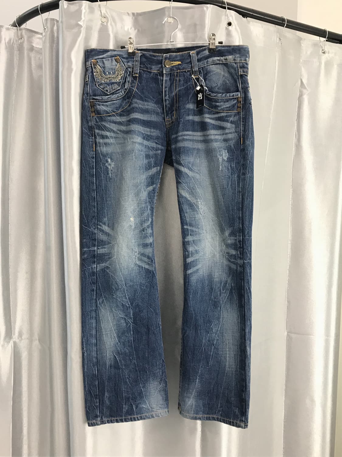 Red Pepper Skull Patch Denim Jeans 상품이미지5