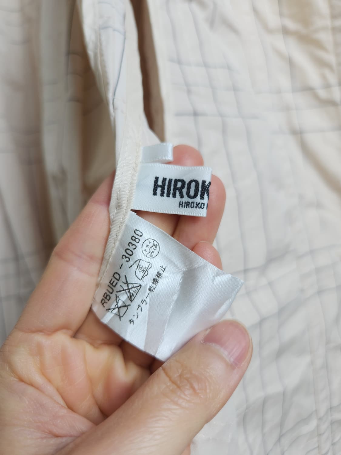 (Hiroko Bis)체크 스티치 롱 자켓 상품이미지10