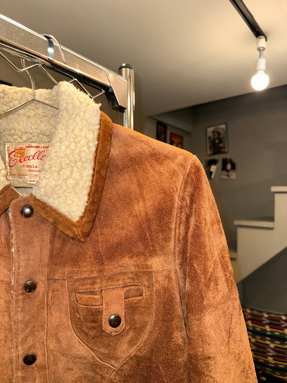 80-90’s American genuine leather jacket 상품이미지5