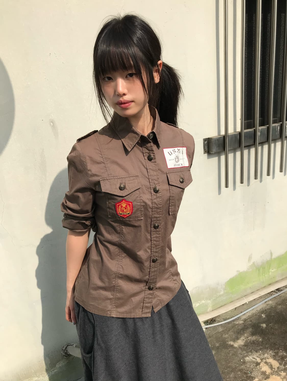 Avirex 밀리터리 셔츠 상품이미지1