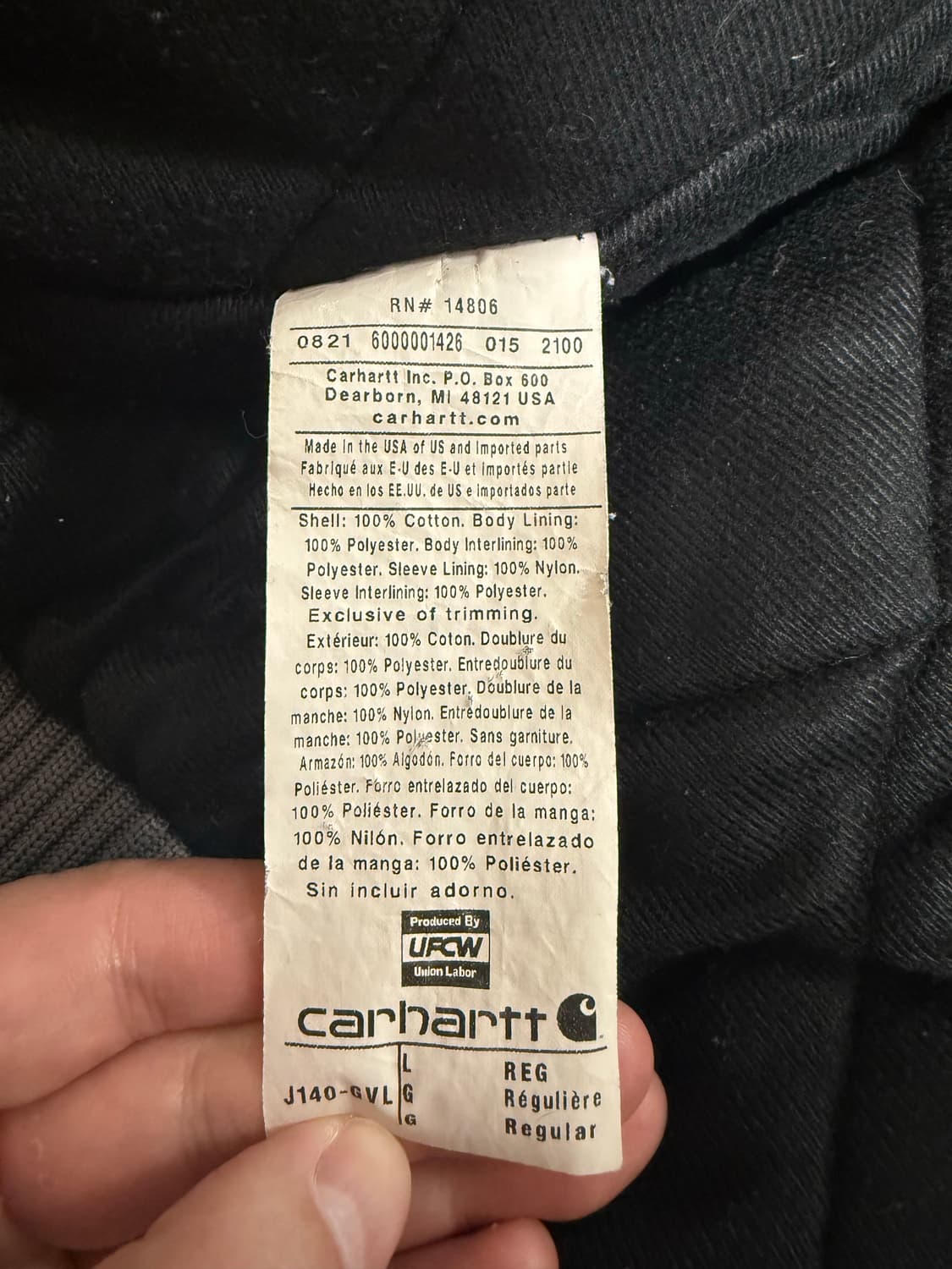 미제 칼하트 액티브 자켓 L사이즈 상품이미지4