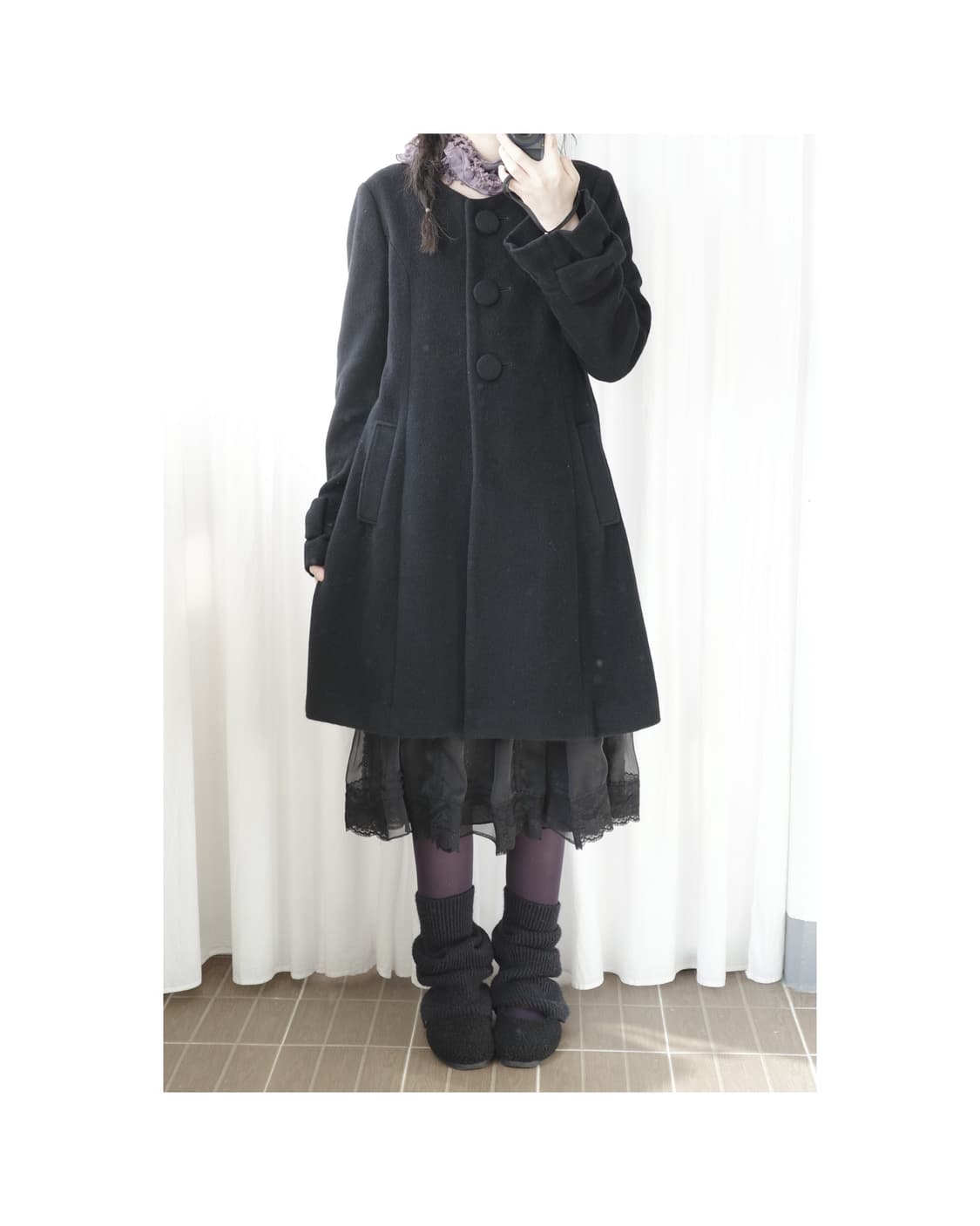 Lestrose ribbon angora coat 상품이미지2