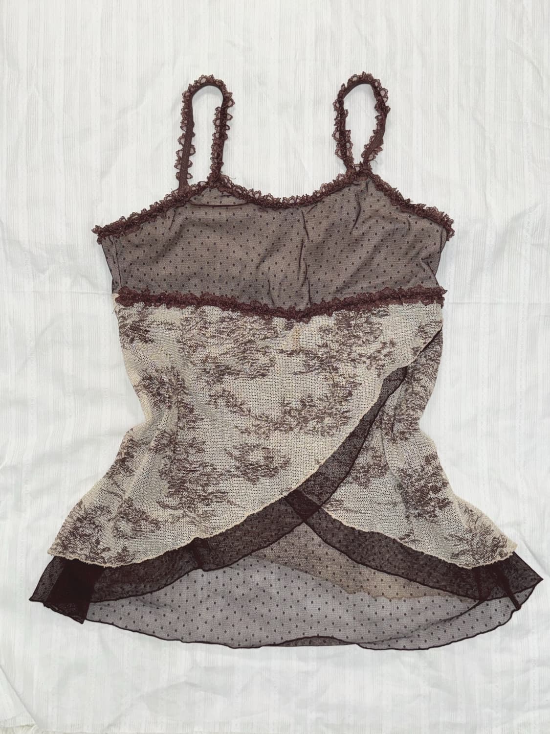 Brown Dot Sleeveless 상품이미지1