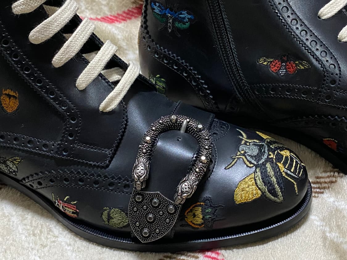 구찌 꿀벌 자수 부츠 8 (265-270) 상품이미지10