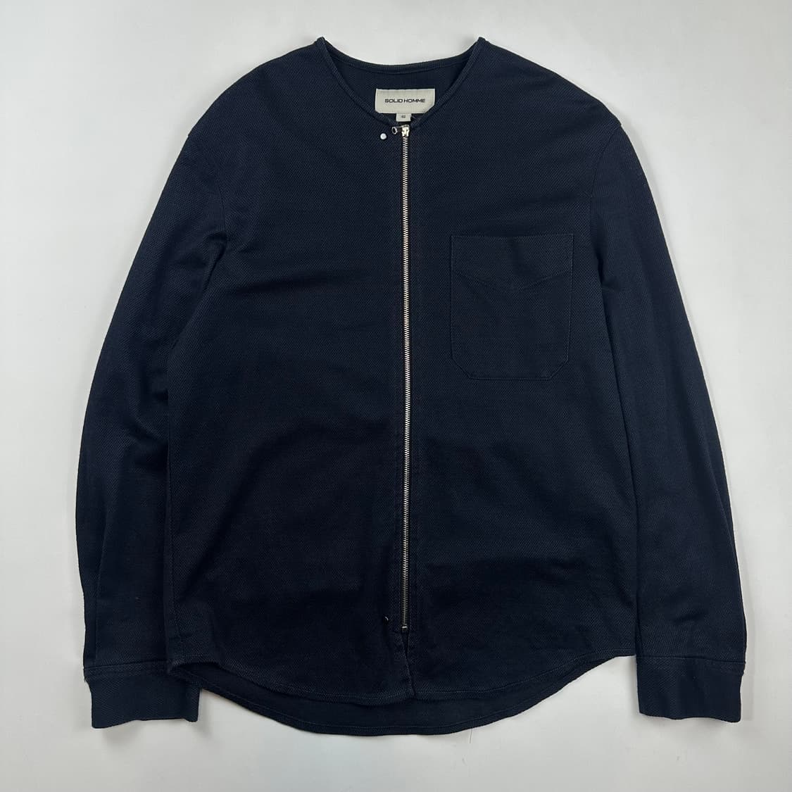 솔리드옴므 린넨 매쉬 집업 자켓 상품이미지1