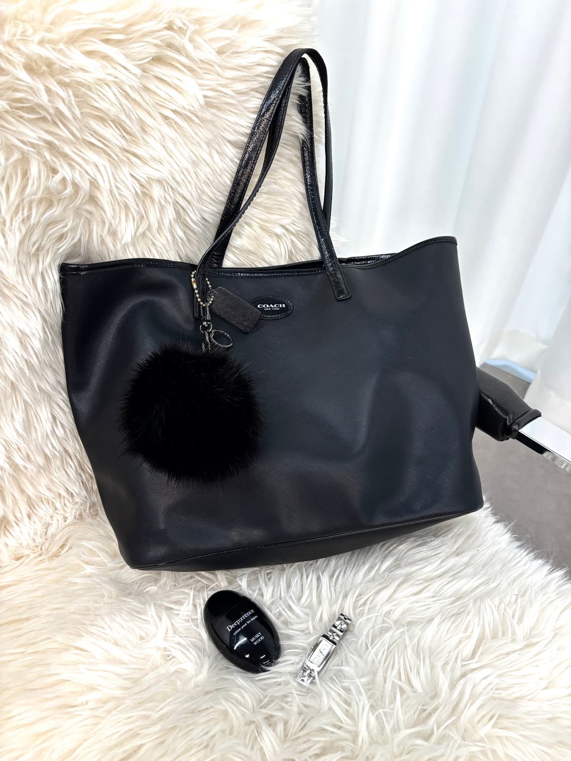 Coach vintage black tote bag 상품이미지1