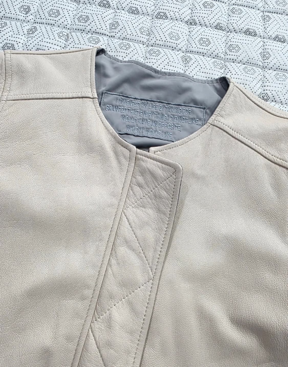 천연 양가죽 리버시블 봄버 자켓 ~55 상품이미지1