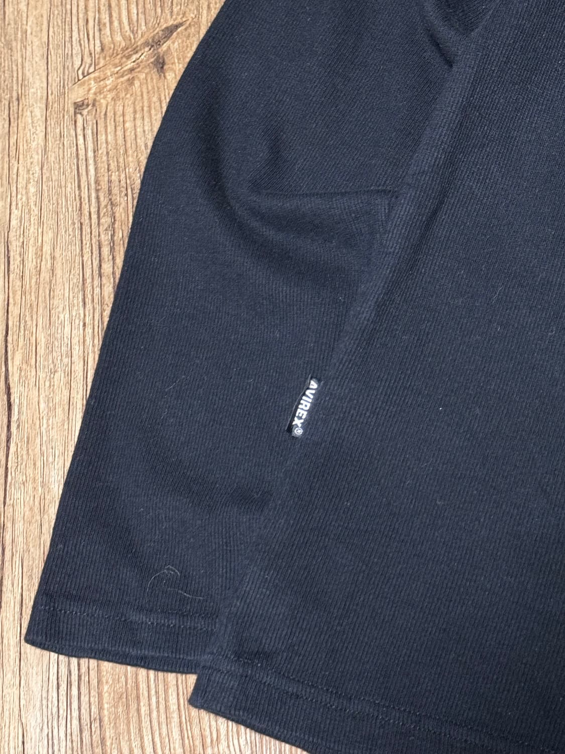 [L] 아비렉스 USA 블랙 니트 집업 상품이미지4