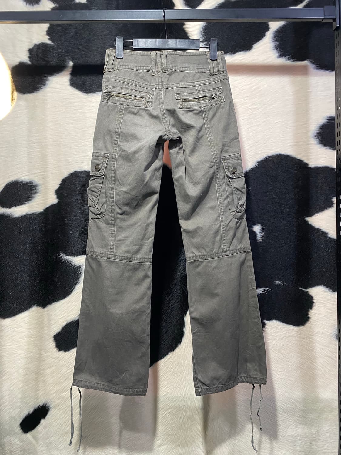 Japanese vtg 그런지 카키 멀티포켓 카고 팬츠 상품이미지6