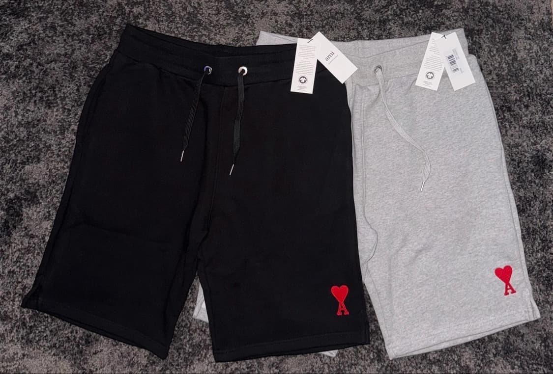 아미 스몰로고 반바지 블랙/그레이 새상품 상품이미지2