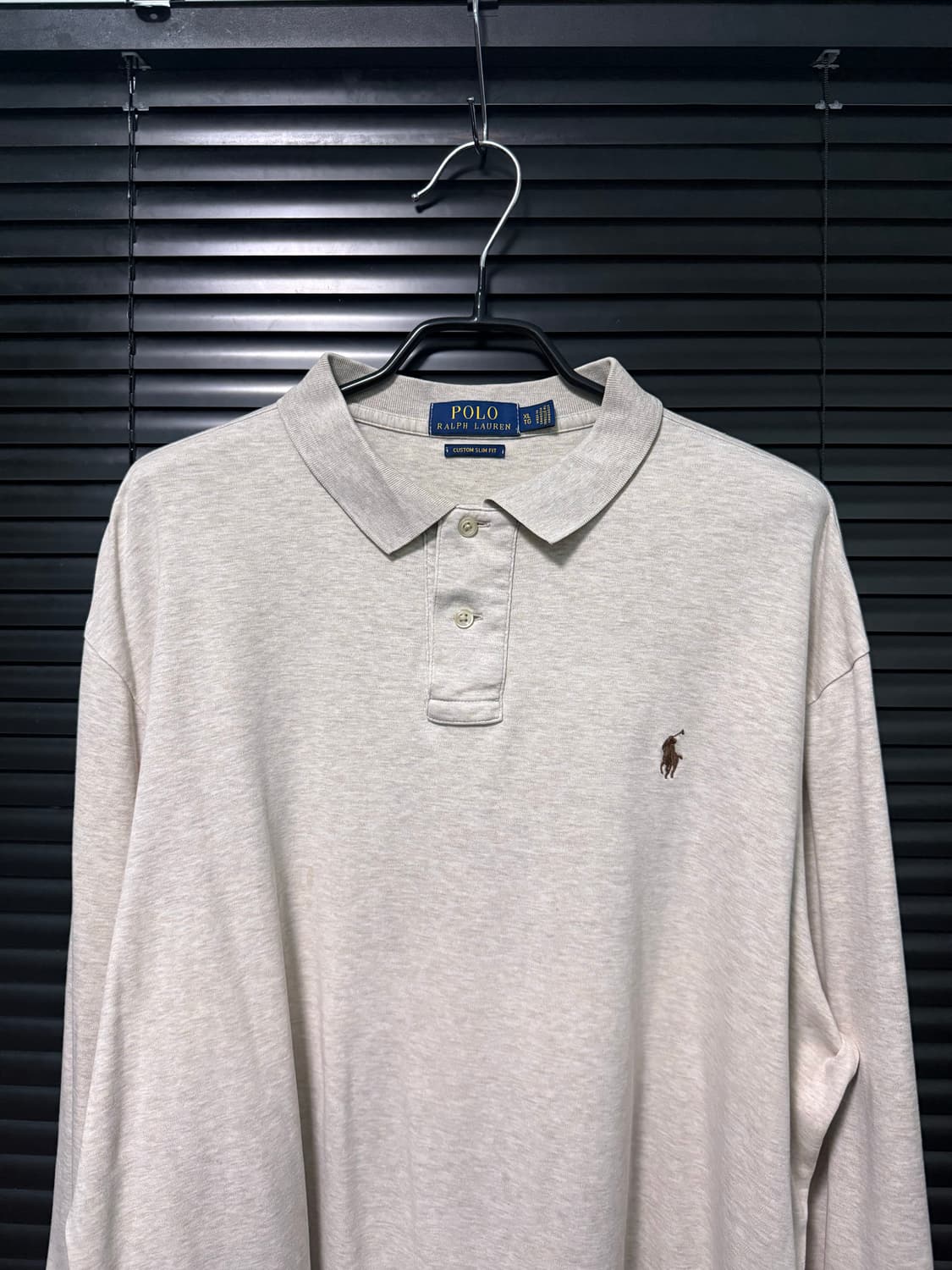 폴로 랄프로렌 슬럽 코튼 면 긴팔 PK 카라 긴팔 티셔츠 XL 105 상품이미지3