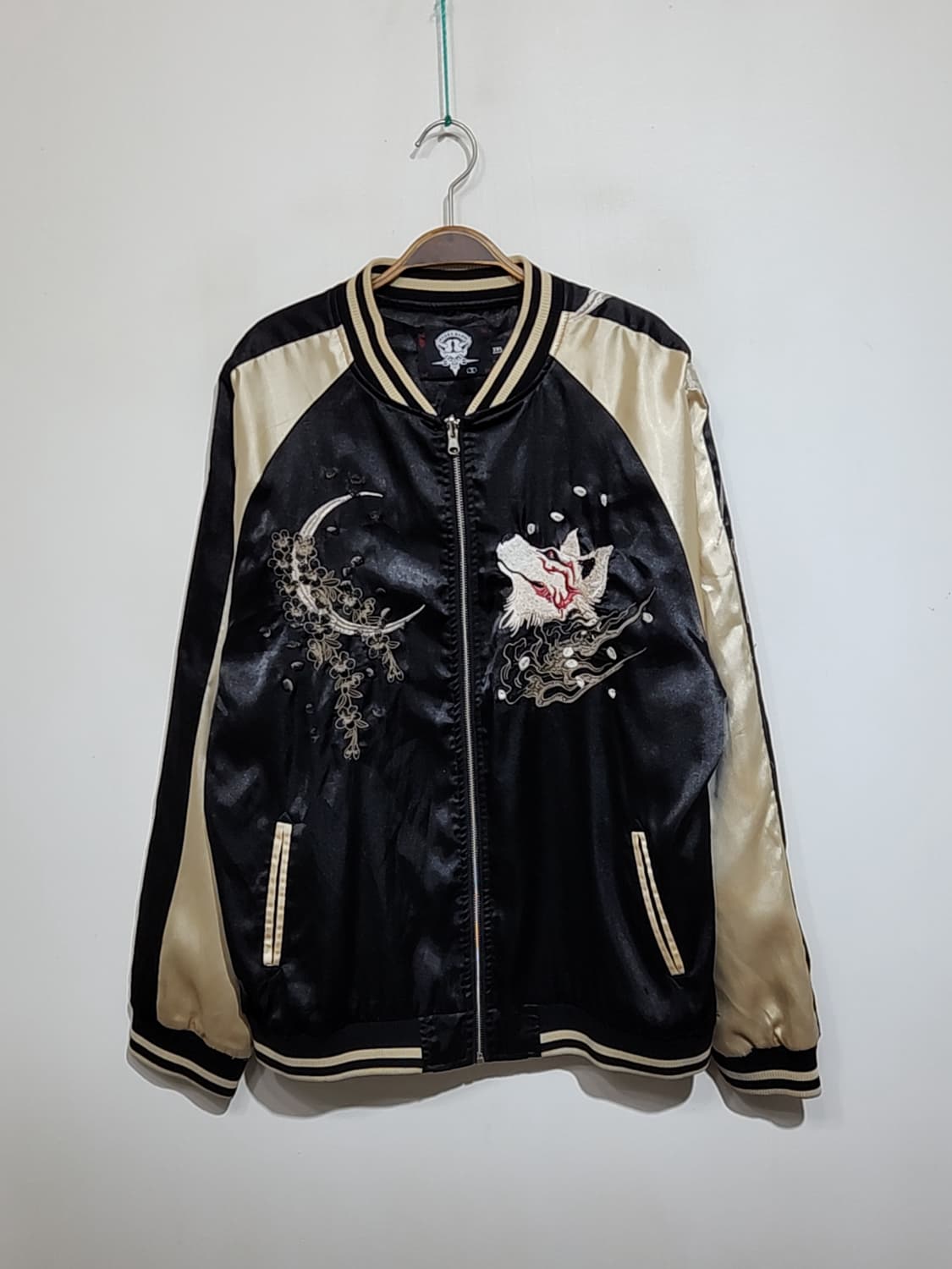 (XL) 구미호 스카잔 점퍼 블루종 자수 스카장 자켓  상품이미지1