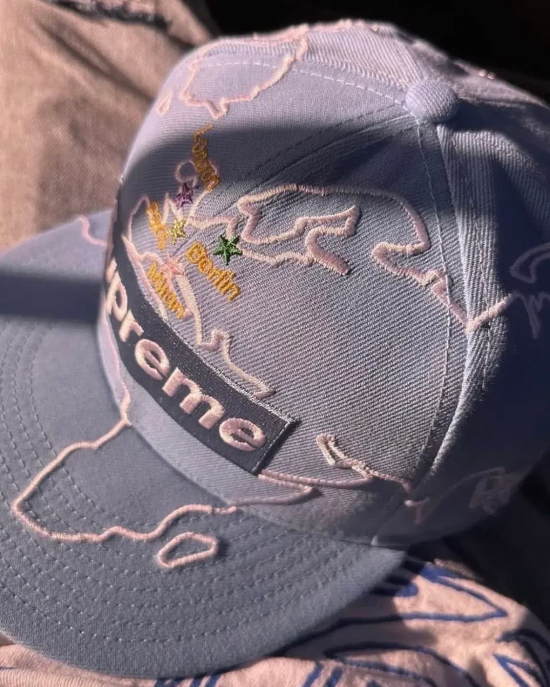 Supreme X New Era worldwide box logo cap 상품이미지4