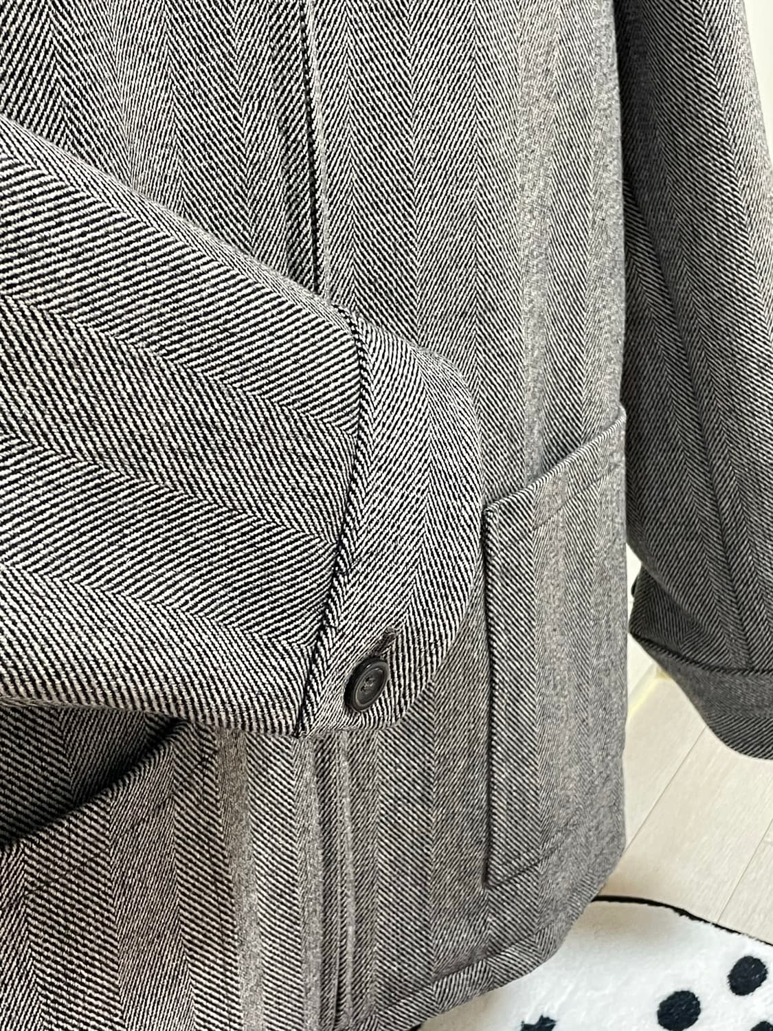 A.P.C. 울 헤링본 집업 자켓 M 상품이미지2