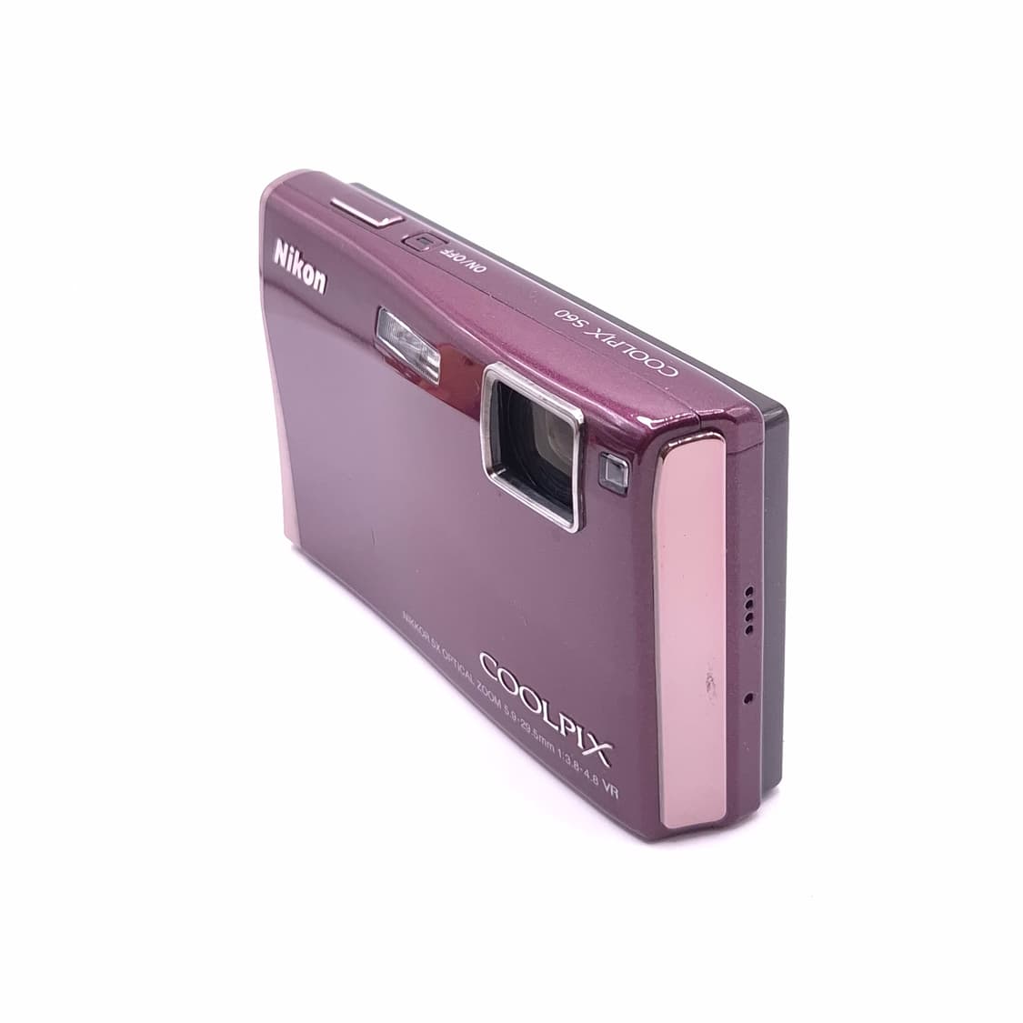 터치패드💜 니콘 쿨픽스 S60 와인✨ 고급스러운 퍼플톤 감성 디카 상품이미지7