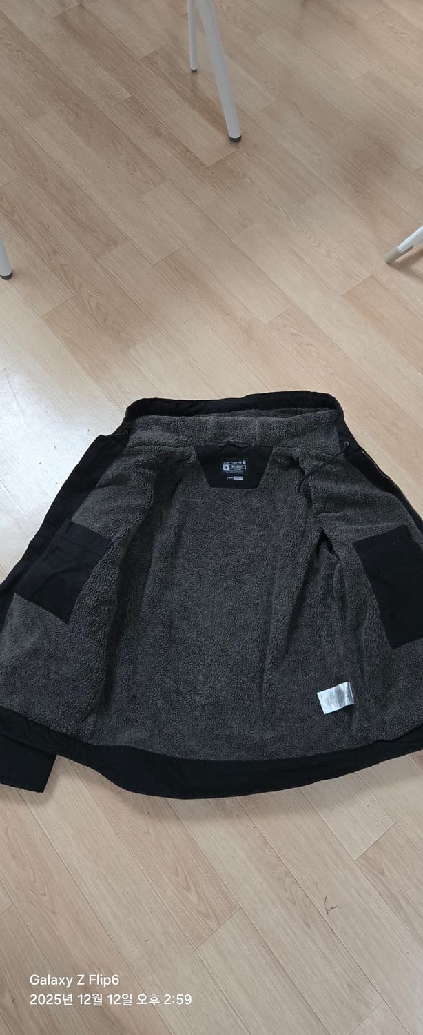 칼하트 워시드 덕 쉐르파 자켓 M 상품이미지6