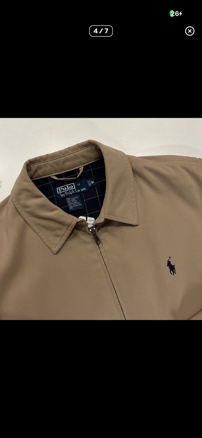 폴로랄프로렌 폴리쉘 커피 베이지 블루종 자켓 상품이미지1