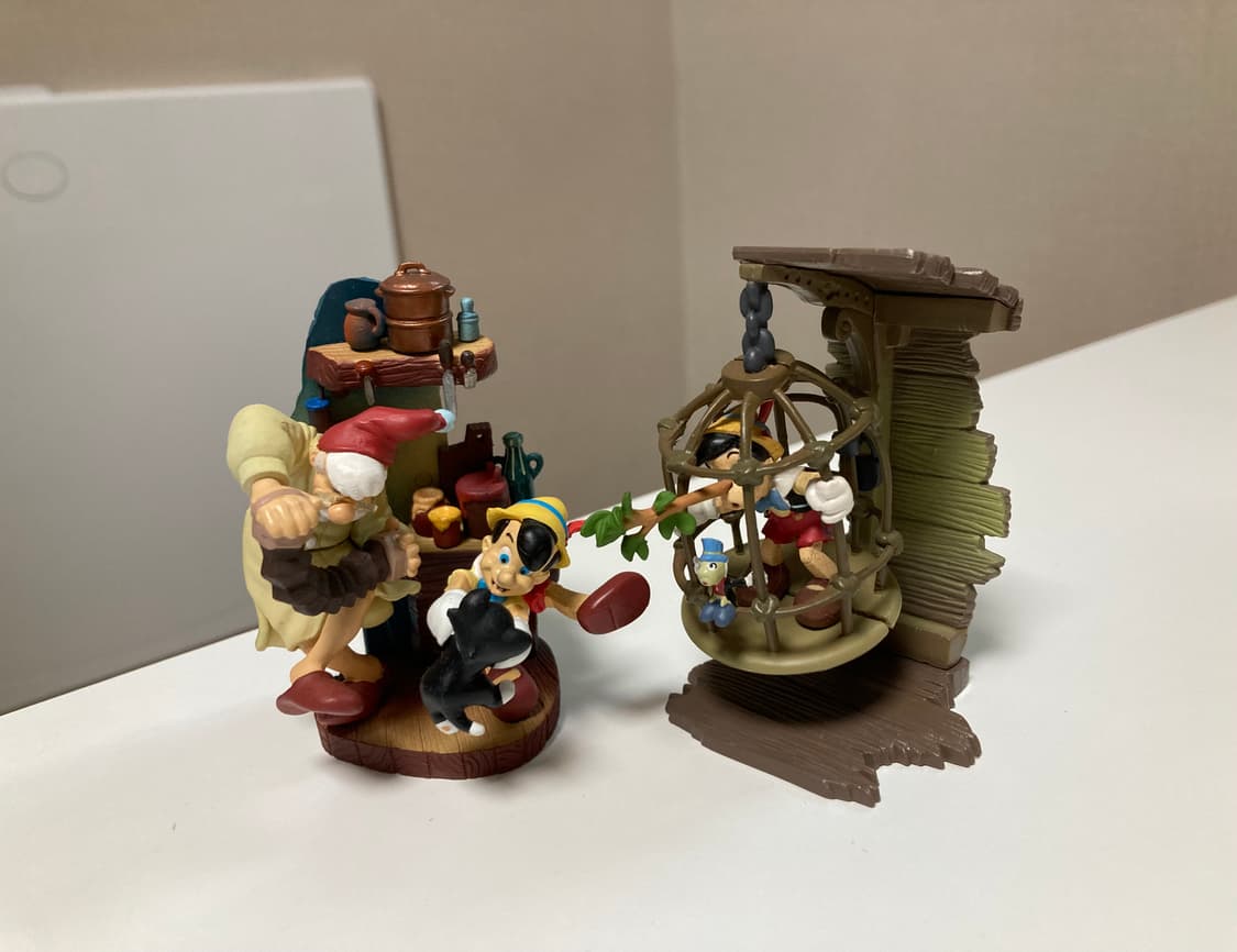 디즈니 고전 시네매직 피노키오 피규어 세트 상품이미지1