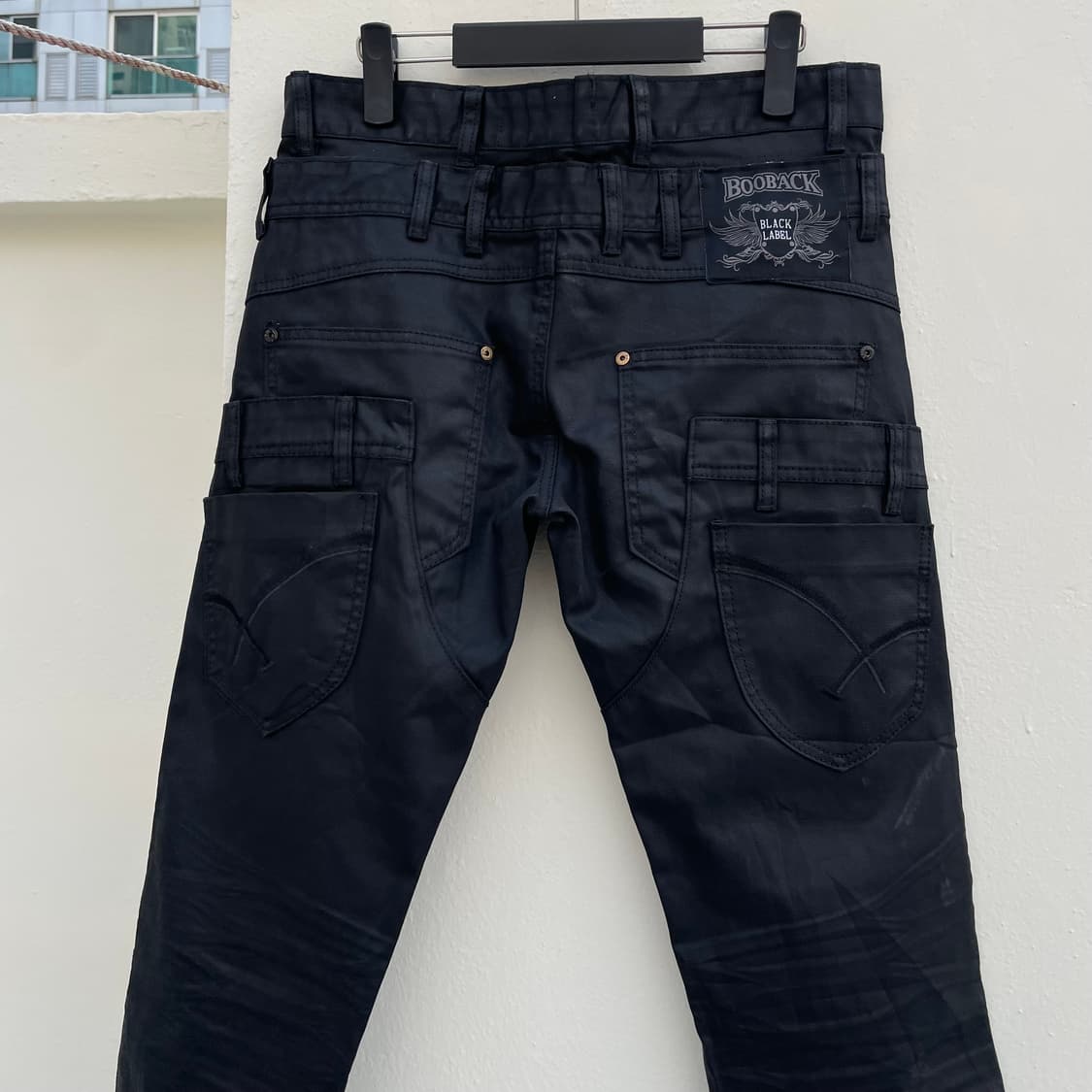 BOOBACK 더블 웨이스트 코팅진 상품이미지3